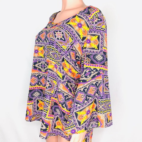 Hot in Hollywood Tribal print in Purple and Yellow - Picture 6 of 8